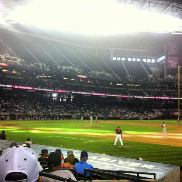 Chase Field, section: 114, row: 13, seat: 13