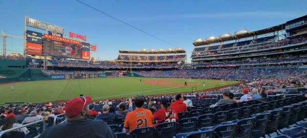 Nationals Park, section: 111, row: DD, seat: 18
