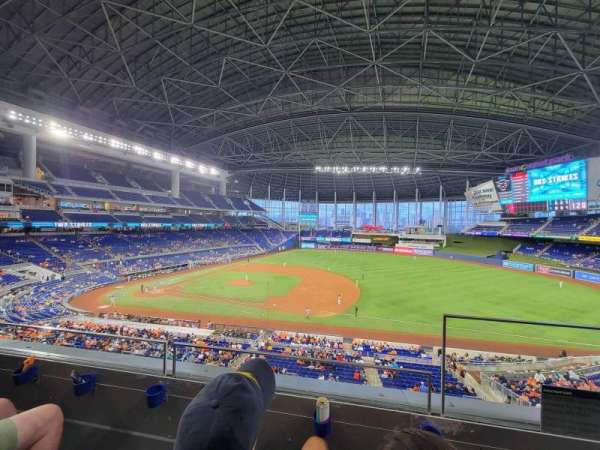 LoanDepot Park, section: 208, row: 2, seat: 1