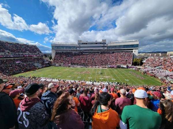 Lane Stadium, section: 130, row: jjj, seat: 12
