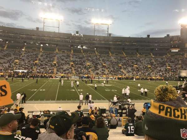 Lambeau Field, section: 118, row: 17, seat: 13 and 14