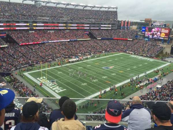 Gillette Stadium, section: 318, row: 4, seat: 7