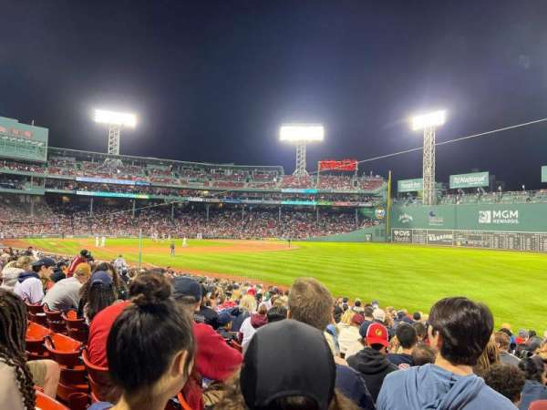Fenway Park, section: Right Field Box 94, row: LL, seat: 4