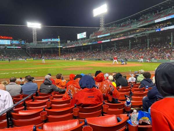 Fenway Park, section: Field Box 57, row: F, seat: 3