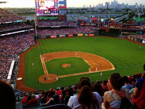 Citizens Bank Park, section: 417, row: 12, seat: 22