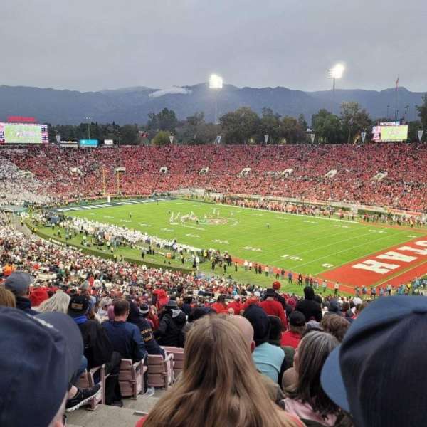 Rose Bowl, section: 22-H, row: 74, seat: 101