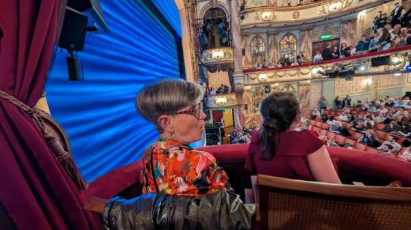 Novello Theatre, section: Box A, row: 2, seat: 3