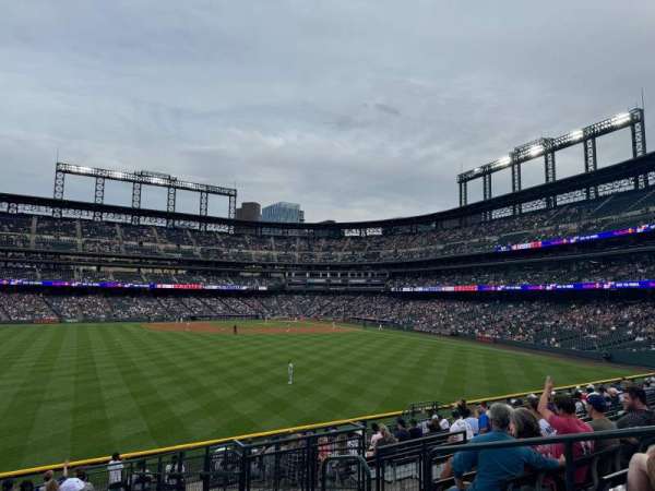 Coors Field, section: 156, row: 16, seat: 6
