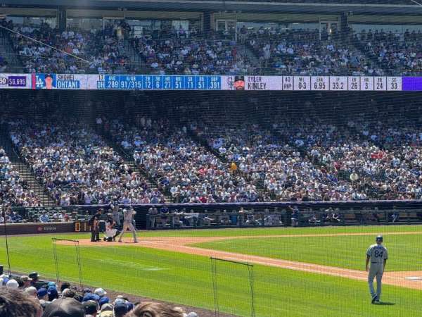 Coors Field, section: 117, row: 17, seat: 4