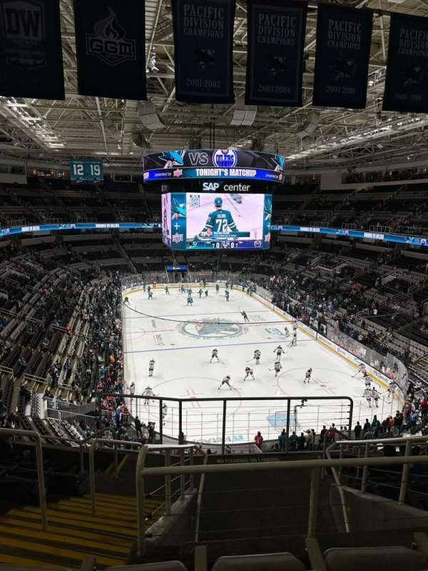 SAP Center, section: 209, row: 8, seat: 14