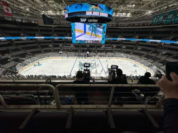SAP Center, section: 215, row: 4, seat: 14