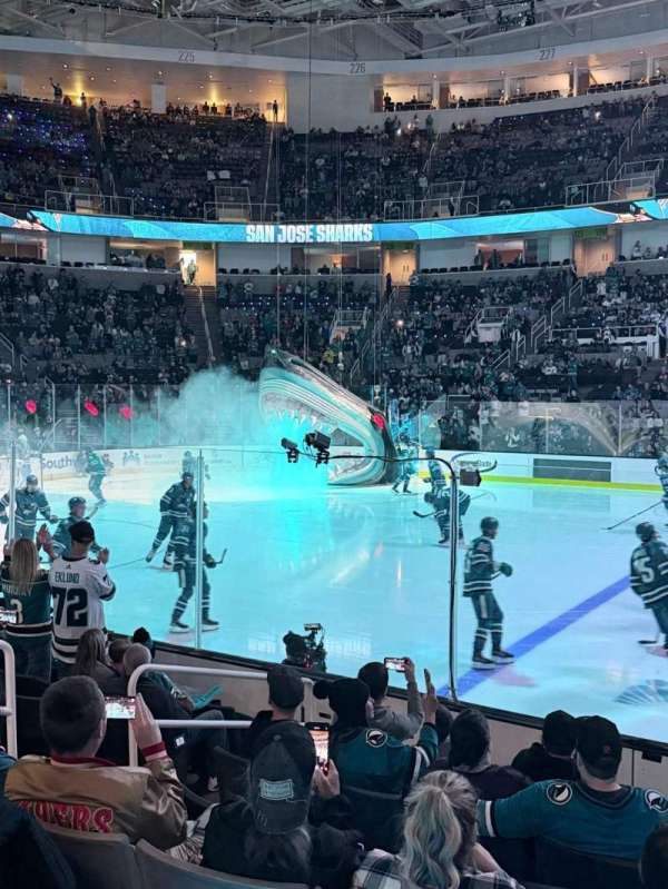 SAP Center, section: 115, row: 8, seat: 17