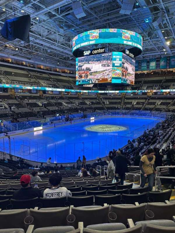 SAP Center, section: 120, row: 22, seat: 5