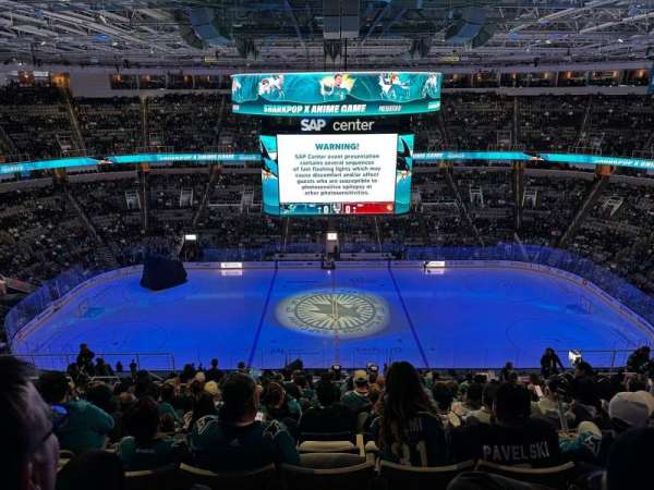 SAP Center, section: 215, row: 16, seat: 15