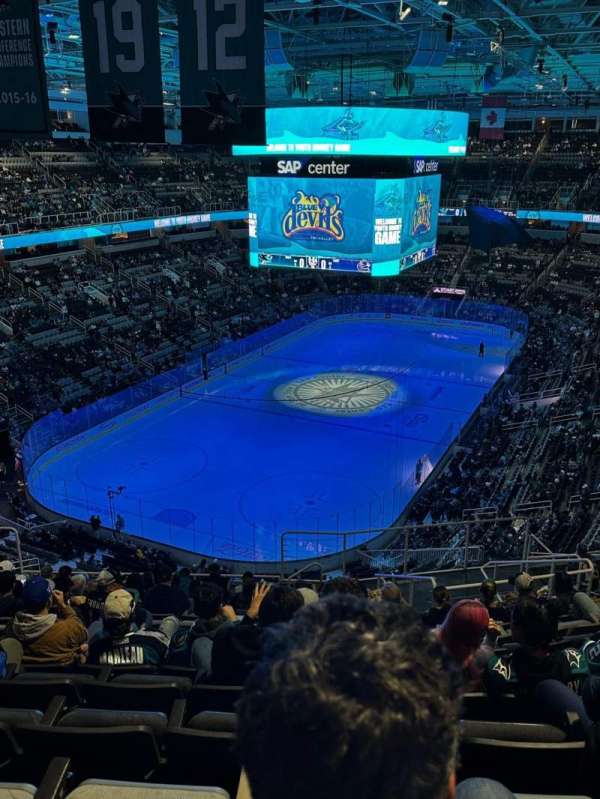 SAP Center, section: 206, row: 14, seat: 12
