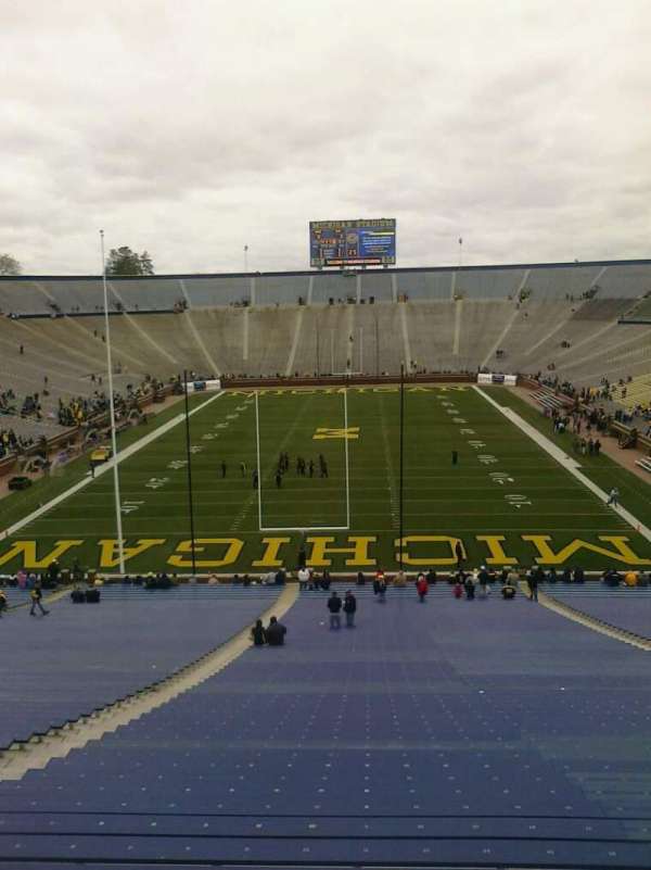 Michigan Stadium, section: 33, row: 62, seat: 18