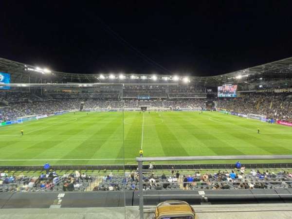 BMO Stadium, section: Mid Field Box 2, row: A, seat: 22