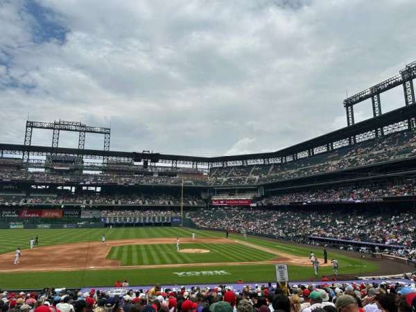 Coors Field, section: 138, row: 29, seat: 10