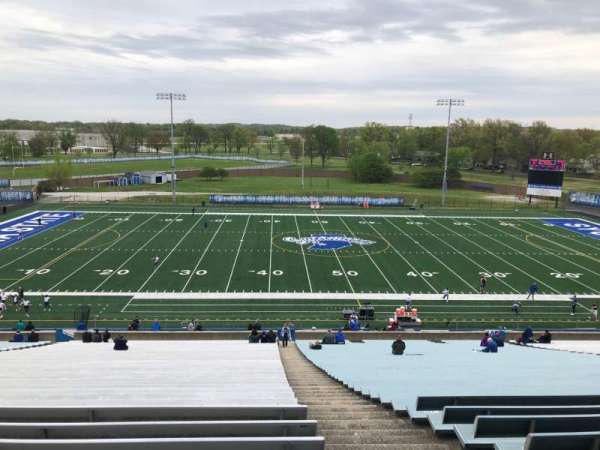 Memorial Stadium, Indiana State, section: G, row: 47, seat: 1