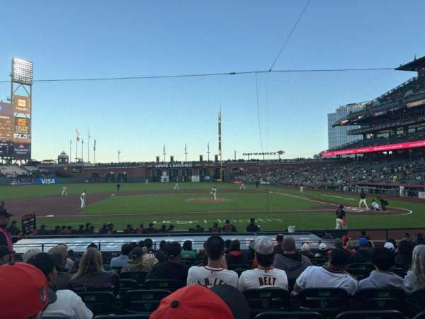 Oracle Park, section: 122, row: K, seat: 11