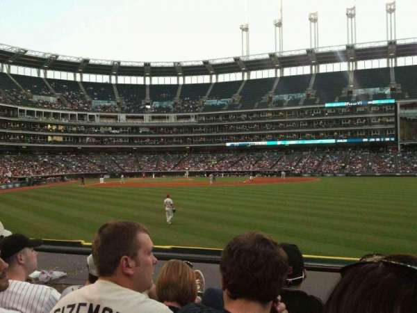 Progressive Field, section: 109, row: D, seat: 7