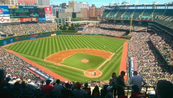 Progressive Field, section: 556, row: P, seat: 4