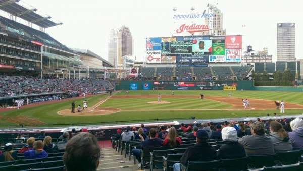 Progressive Field, section: 149, row: W, seat: 1
