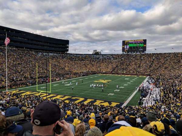 Michigan Stadium, section: 9, row: 51, seat: 5