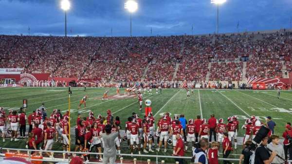 Memorial Stadium, Indiana, section: 5, row: 10, seat: 7