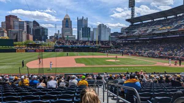 PNC Park, section: 124, row: M, seat: 1
