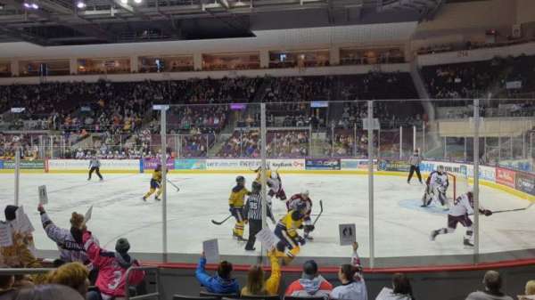 Erie Insurance Arena, section: 107, row: H, seat: 11