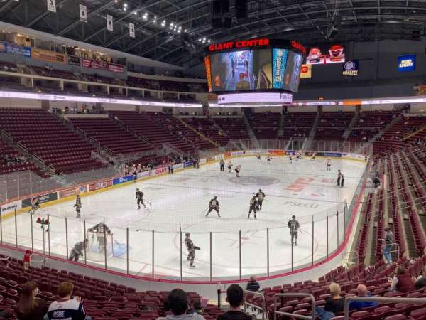 Giant Center, section: 102, row: S, seat: 3