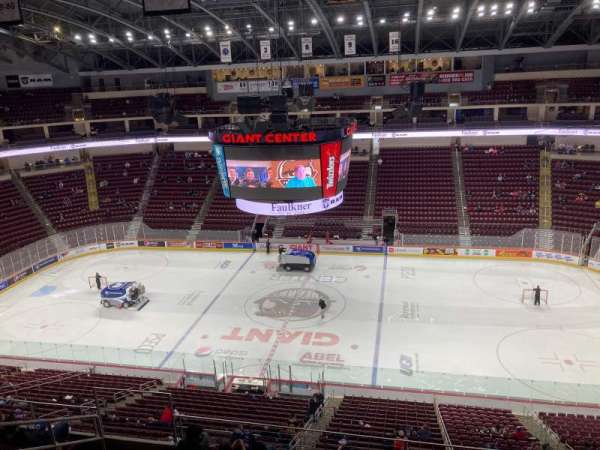 Giant Center, section: 208, row: G, seat: 1