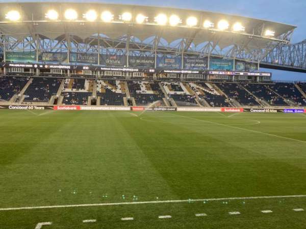 Subaru Park, section: 108, row: C, seat: 1