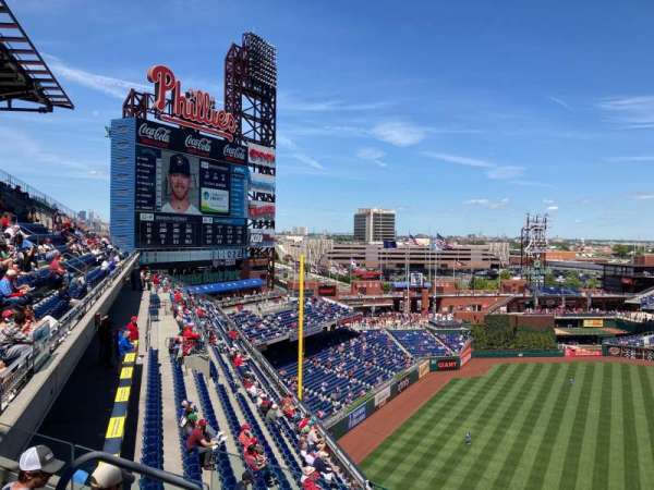 Citizens Bank Park, section: 431, row: 4, seat: 23