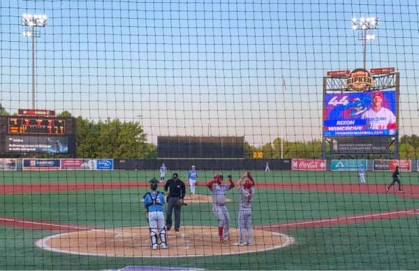 Ripken Stadium, section: 100, row: D, seat: 6