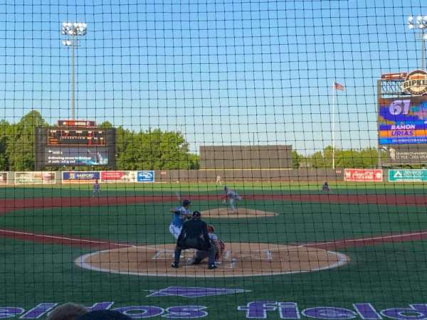 Ripken Stadium, section: 100, row: D, seat: 6