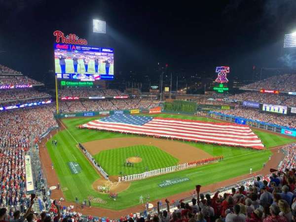 Citizens Bank Park, section: 419, row: 1, seat: 1