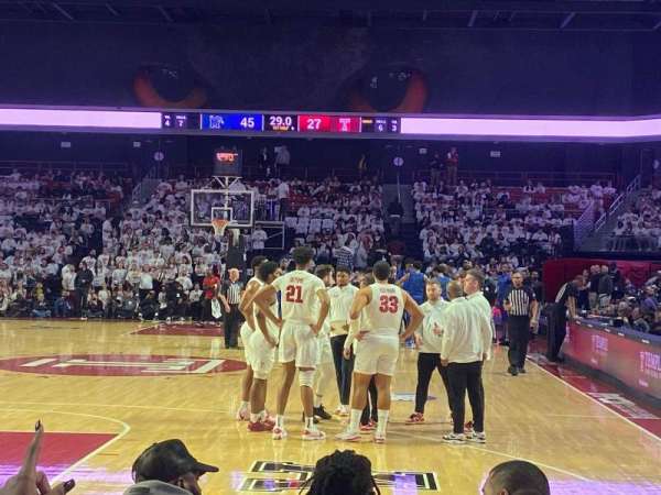 Liacouras Center, section: 108, row: D, seat: 1