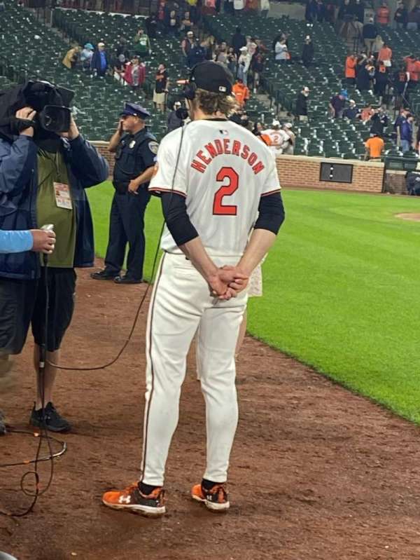 Oriole Park at Camden Yards, section: 20, row: 1, seat: 10