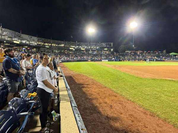 Trenton Thunder Ballpark, section: 102, row: AA, seat: 12