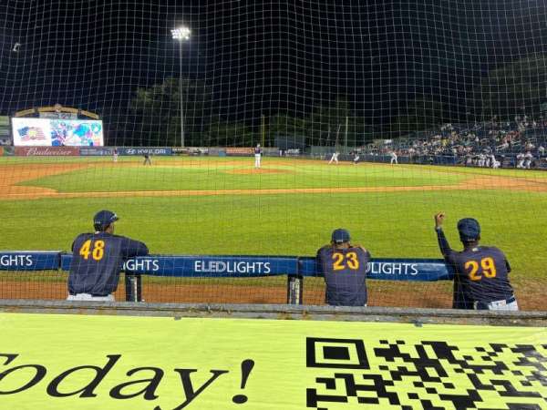 Trenton Thunder Ballpark, section: 117, row: CC, seat: 1