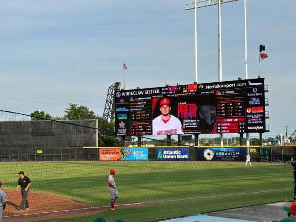 Harbor Park, section: 110, row: H, seat: 8
