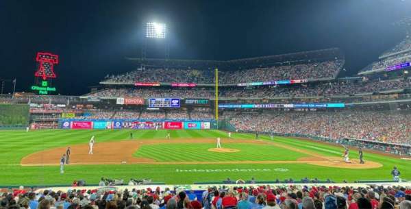 Citizens Bank Park, section: 131, row: 25, seat: 1