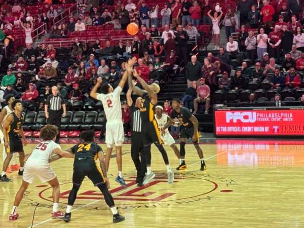 Liacouras Center, section: 102, row: H, seat: 12
