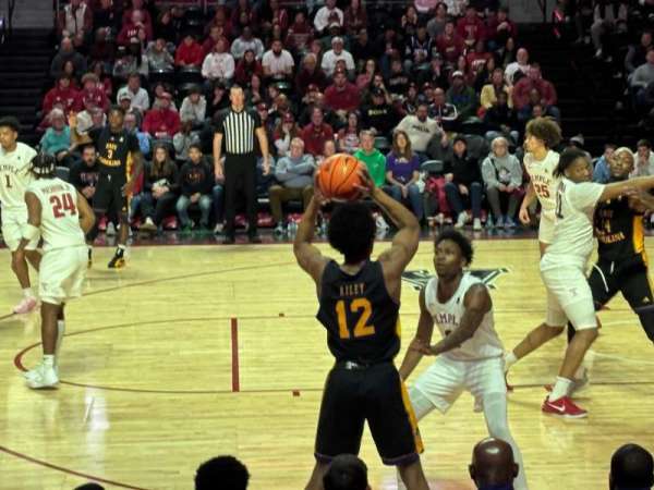 Liacouras Center, section: 102, row: H, seat: 12