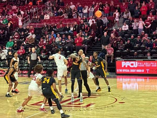 Liacouras Center, section: 102, row: H, seat: 12