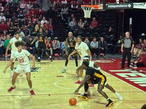 Liacouras Center, section: 102, row: H, seat: 12