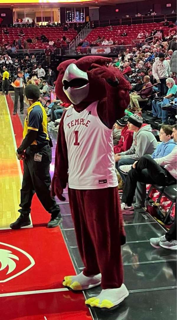 Liacouras Center, section: 102, row: H, seat: 12