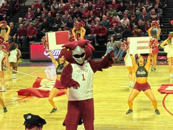 Liacouras Center, section: 102, row: H, seat: 12